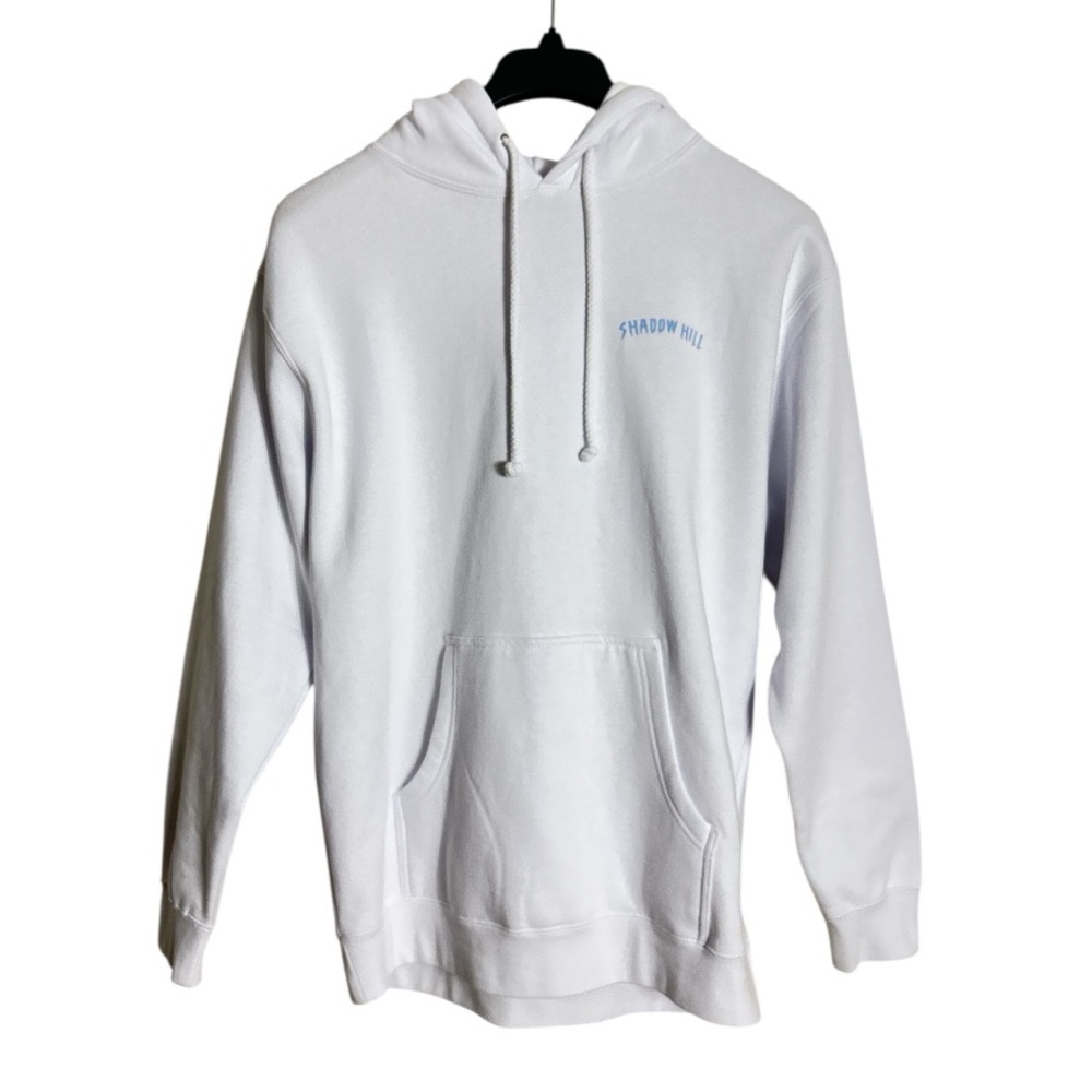 Shadow Hill White Reverse Oversized Merch Hoodie Size M